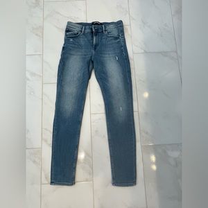 Express fleece lined jean leggings to ankle